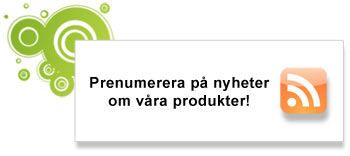 Prenumerera på nyheter om produkter som rör hemsidor, Joomla! CMS, E-handel etc